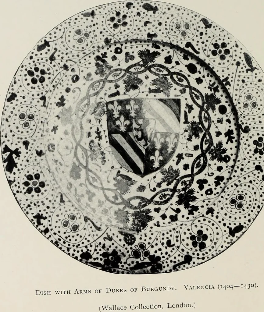 An illustration from Hispano-Moresque ware of the XV. century : a contribution to its history and chronology based upon armorial specimens, 1904, leaf 100
