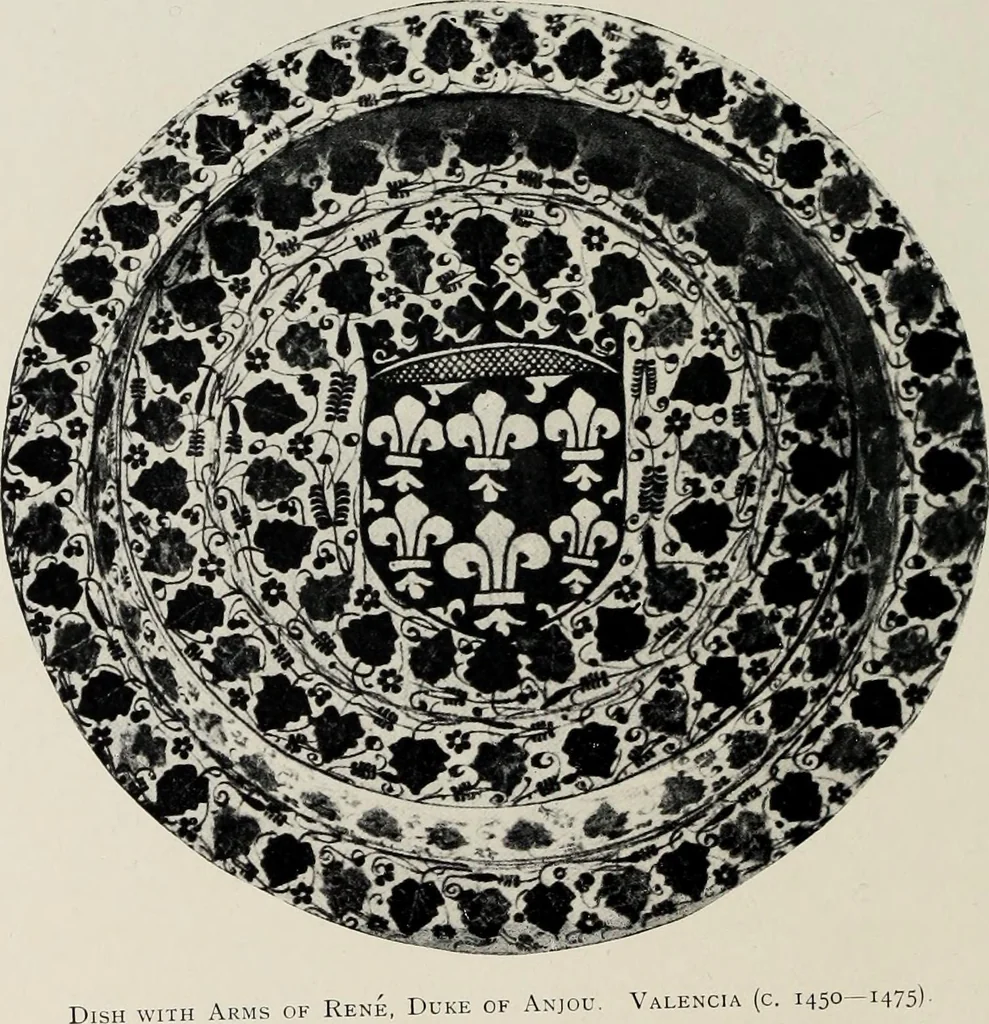 An illustration from Hispano-Moresque ware of the XV. century : a contribution to its history and chronology based upon armorial specimens, 1904, leaf 106