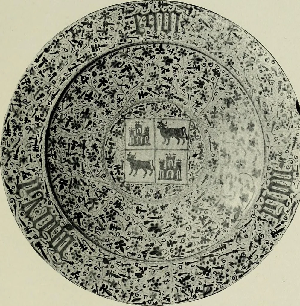 An illustration from Hispano-Moresque ware of the XV. century : a contribution to its history and chronology based upon armorial specimens, 1904, leaf 119