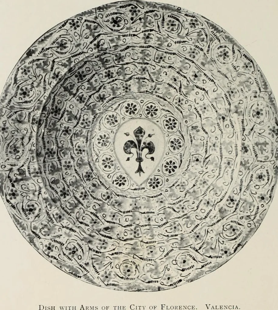 An illustration from Hispano-Moresque ware of the XV. century : a contribution to its history and chronology based upon armorial specimens, 1904, leaf 126