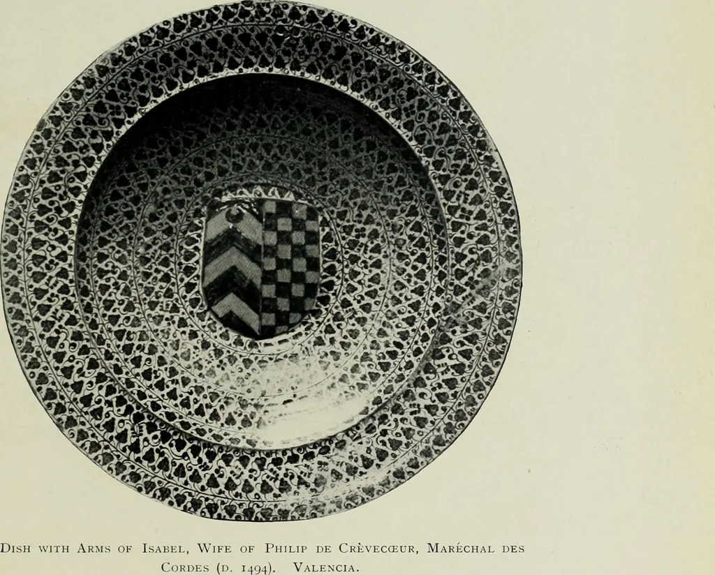 An illustration from Hispano-Moresque ware of the XV. century : a contribution to its history and chronology based upon armorial specimens, 1904, leaf 149