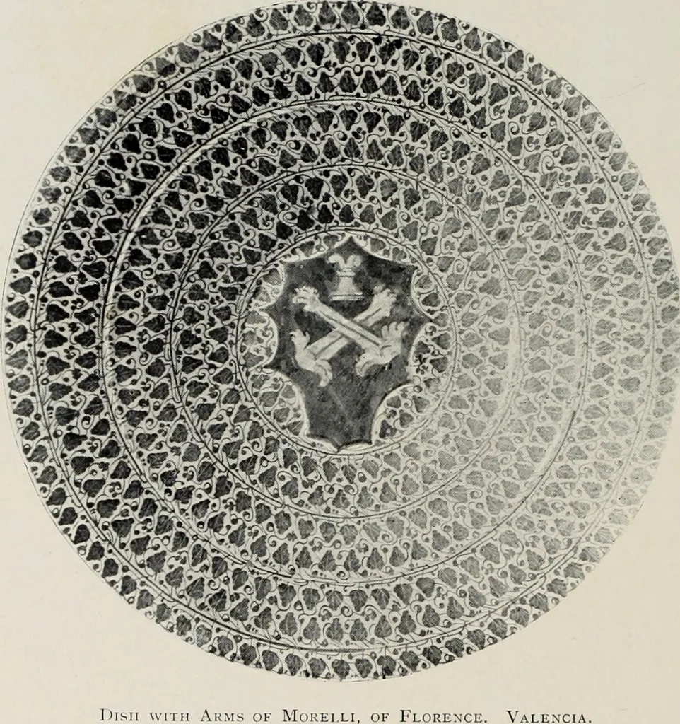 An illustration from Hispano-Moresque ware of the XV. century : a contribution to its history and chronology based upon armorial specimens, 1904, leaf 156