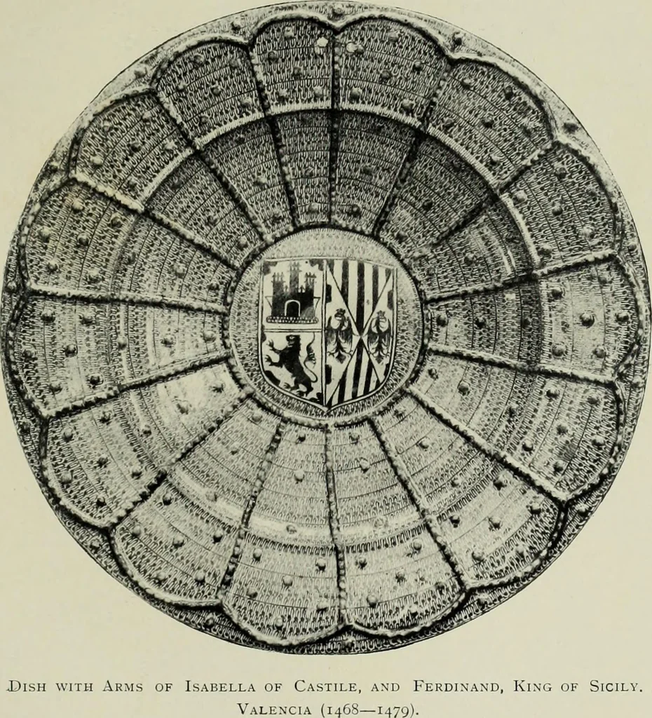 An illustration from Hispano-Moresque ware of the XV. century : a contribution to its history and chronology based upon armorial specimens, 1904, leaf 169