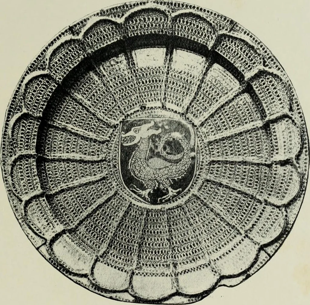 An illustration from Hispano-Moresque ware of the XV. century : a contribution to its history and chronology based upon armorial specimens, 1904, leaf 35