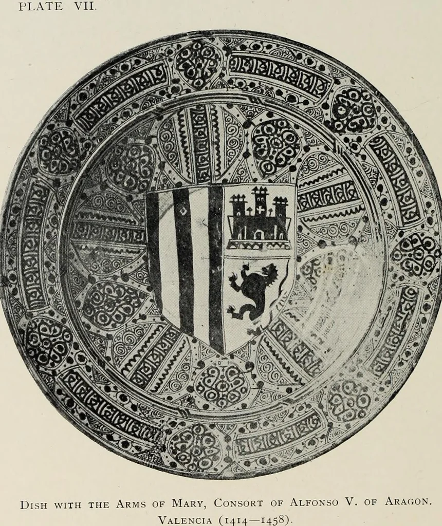 An illustration from Hispano-Moresque ware of the XV. century : a contribution to its history and chronology based upon armorial specimens, 1904, leaf 90