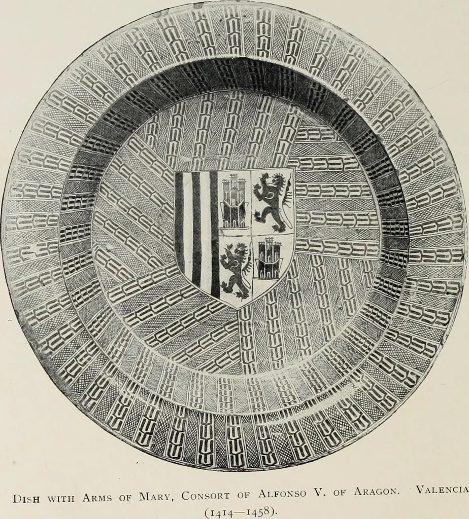An illustration from Hispano-Moresque ware of the XV. century : a contribution to its history and chronology based upon armorial specimens, 1904, leaf 94