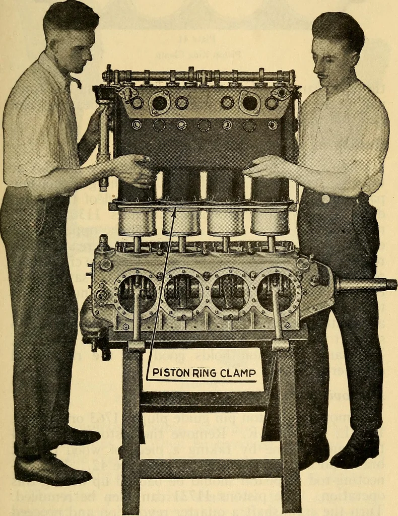 An illustration from Hispano-Suiza aeronautical engines, Birkigt patents. Instruction book, September, 1918, series no. 6H, 1918, leaf 109