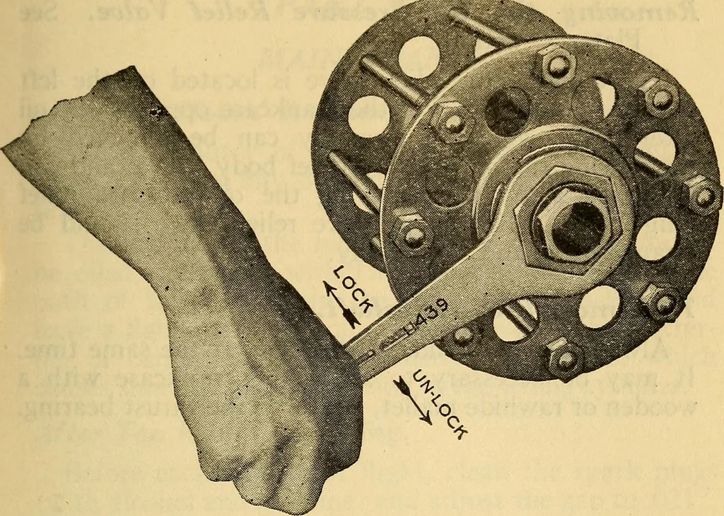 An illustration from Hispano-Suiza aeronautical engines, Birkigt patents. Instruction book, September, 1918, series no. 6H, 1918, leaf 115