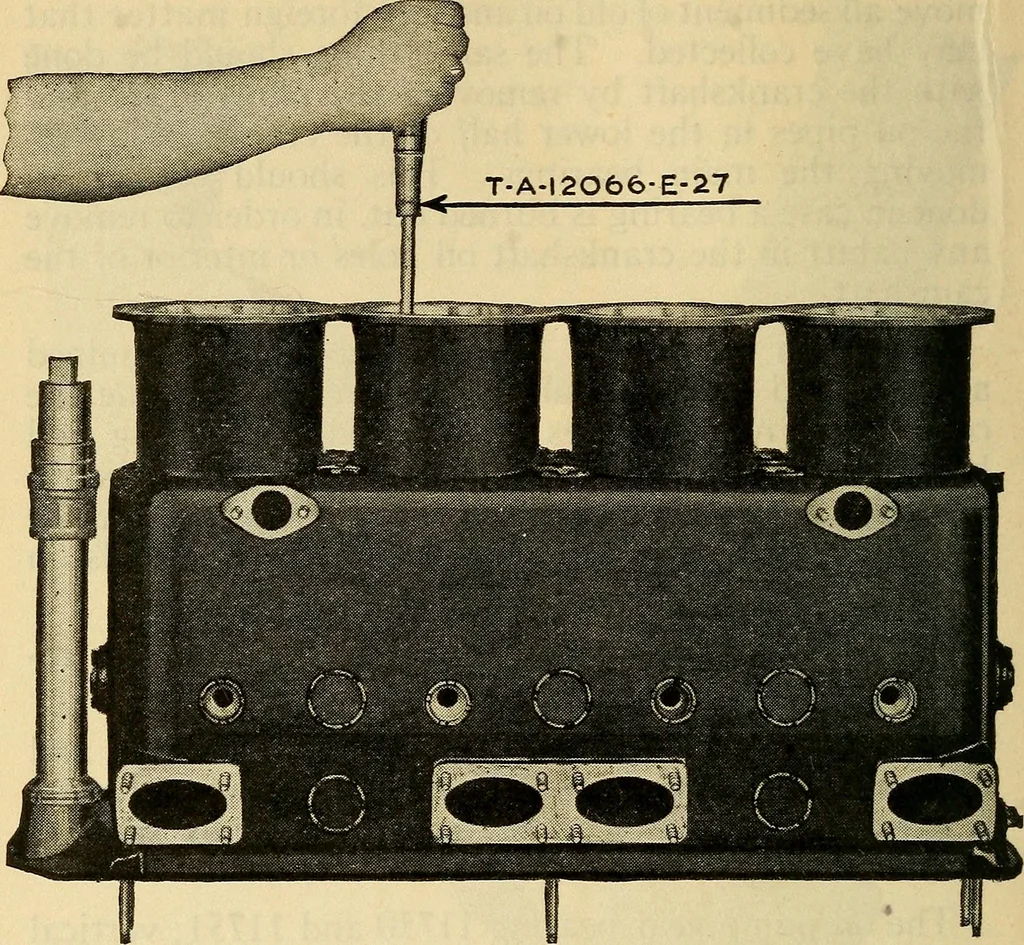 An illustration from Hispano-Suiza aeronautical engines, Birkigt patents. Instruction book, September, 1918, series no. 6H, 1918, leaf 120