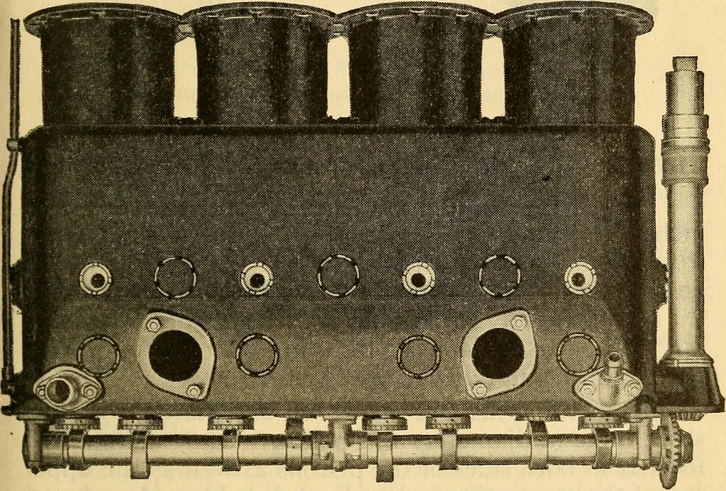 An illustration from Hispano-Suiza aeronautical engines, Birkigt patents. Instruction book, September, 1918, series no. 6H, 1918, leaf 33