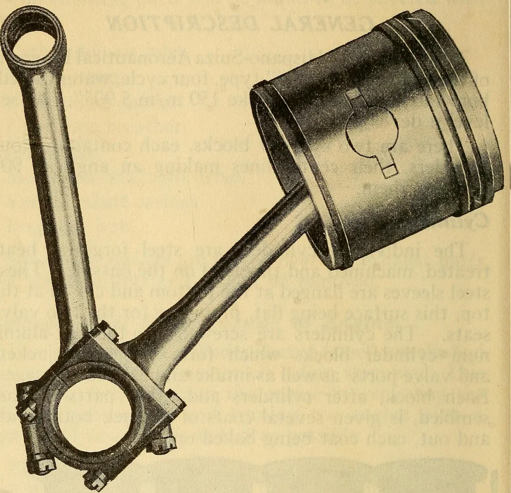 An illustration from Hispano-Suiza aeronautical engines, Birkigt patents. Instruction book, September, 1918, series no. 6H, 1918, leaf 34