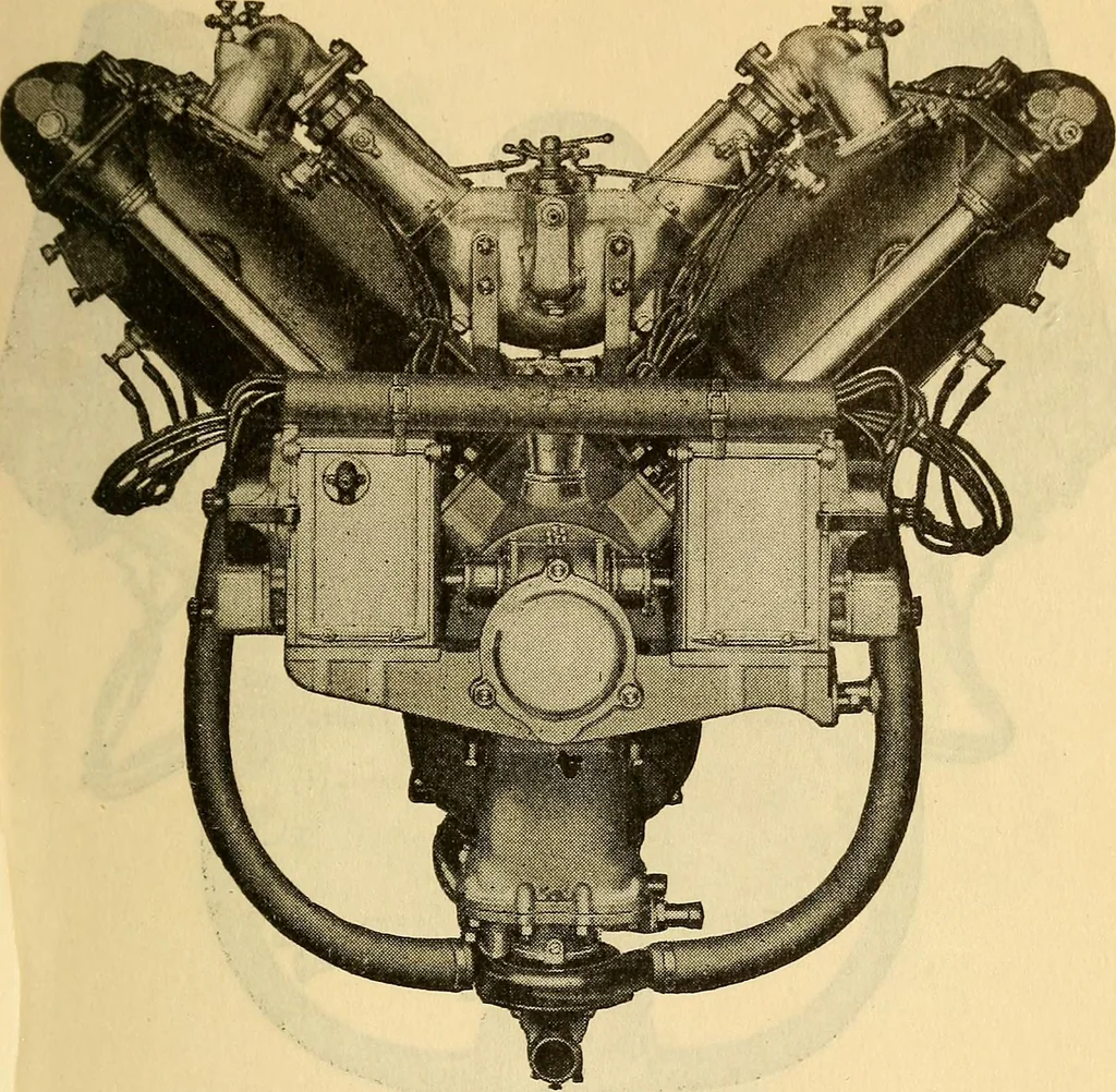 An illustration from Hispano-Suiza aeronautical engines, Birkigt patents. Instruction book, September, 1918, series no. 6H, 1918, leaf 37