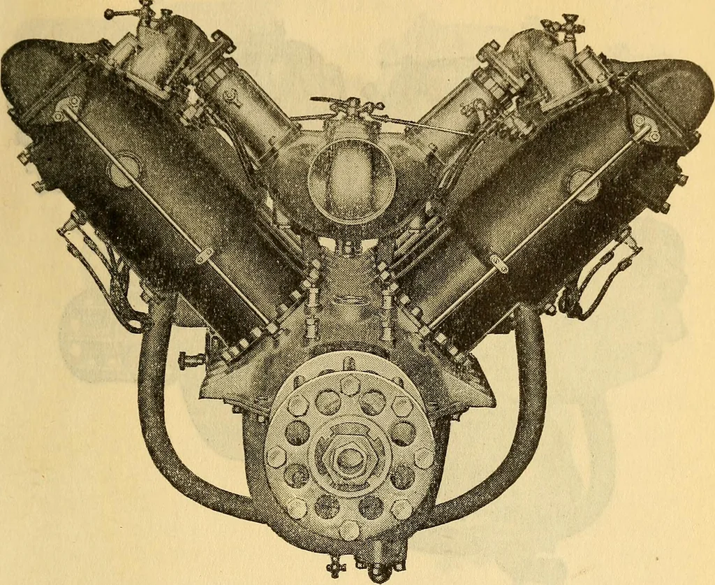 An illustration from Hispano-Suiza aeronautical engines, Birkigt patents. Instruction book, September, 1918, series no. 6H, 1918, leaf 39