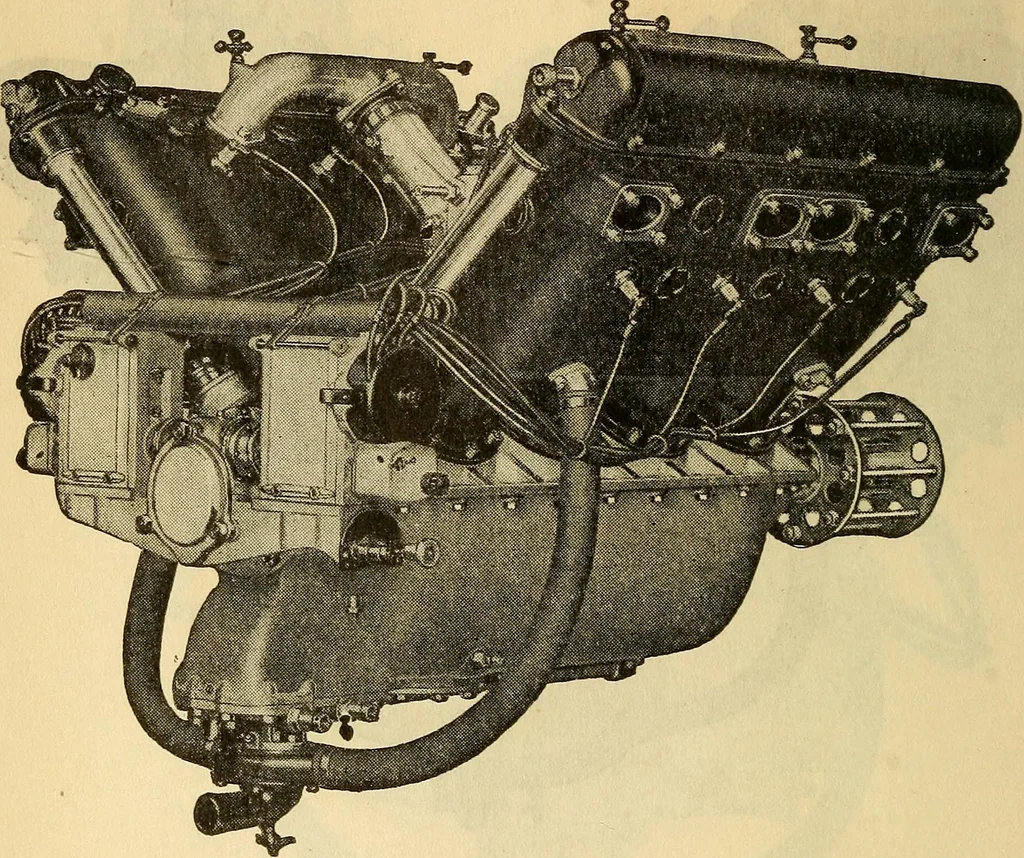 An illustration from Hispano-Suiza aeronautical engines, Birkigt patents. Instruction book, September, 1918, series no. 6H, 1918, leaf 40