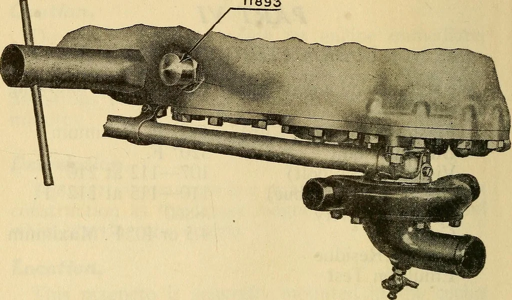 An illustration from Hispano-Suiza aeronautical engines, Birkigt patents. Instruction book, September, 1918, series no. 6H, 1918, leaf 68
