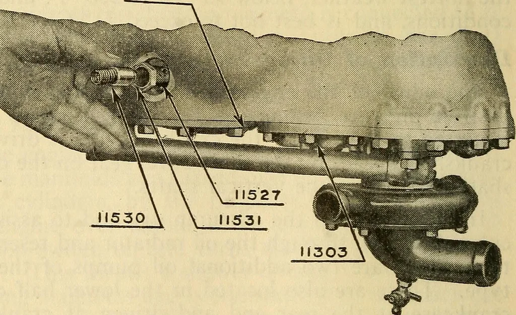 An illustration from Hispano-Suiza aeronautical engines, Birkigt patents. Instruction book, September, 1918, series no. 6H, 1918, leaf 68