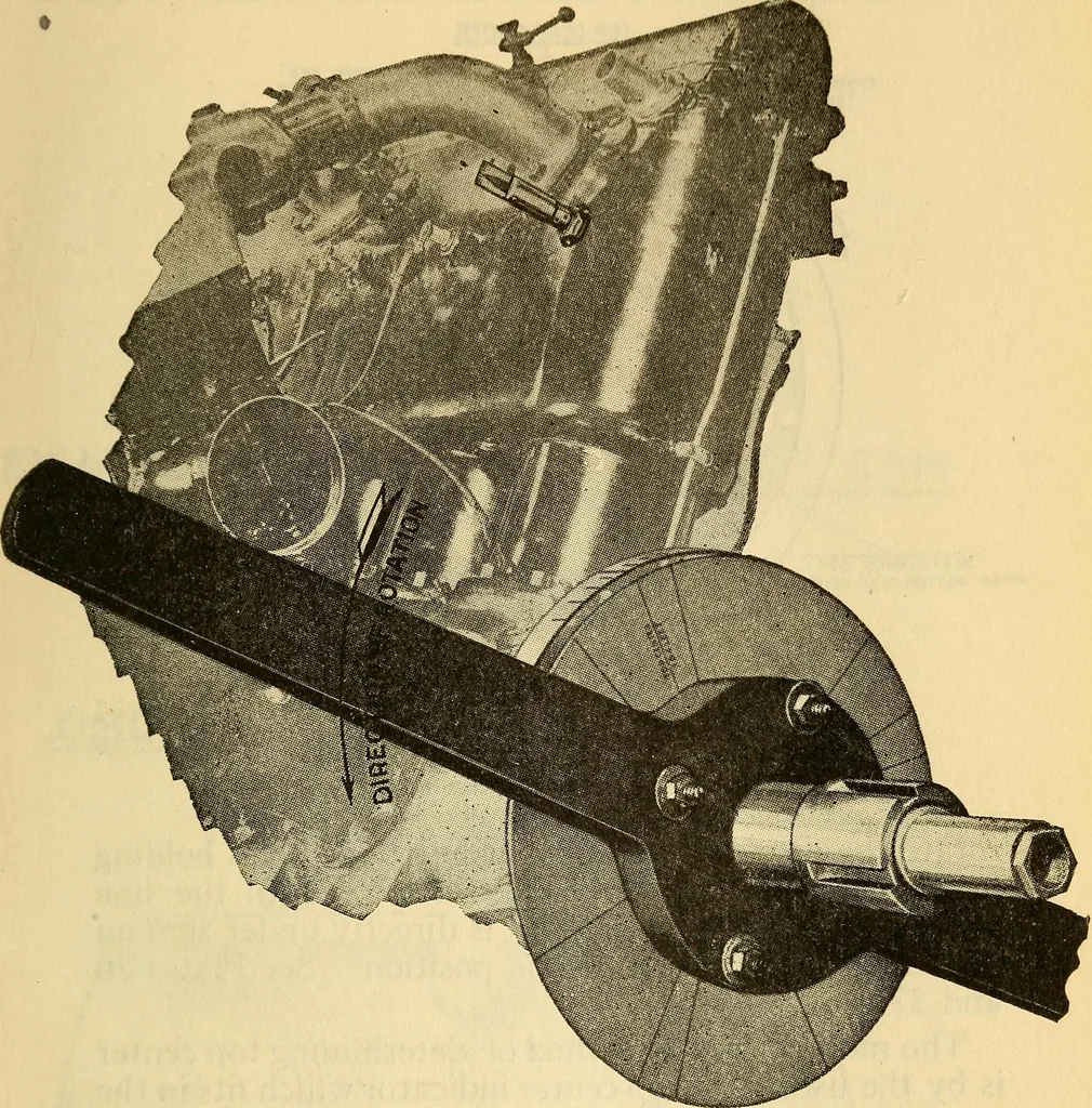An illustration from Hispano-Suiza aeronautical engines, Birkigt patents. Instruction book, September, 1918, series no. 6H, 1918, leaf 81