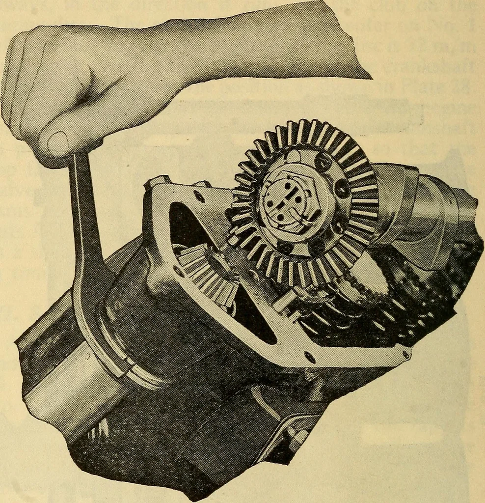 An illustration from Hispano-Suiza aeronautical engines, Birkigt patents. Instruction book, September, 1918, series no. 6H, 1918, leaf 86