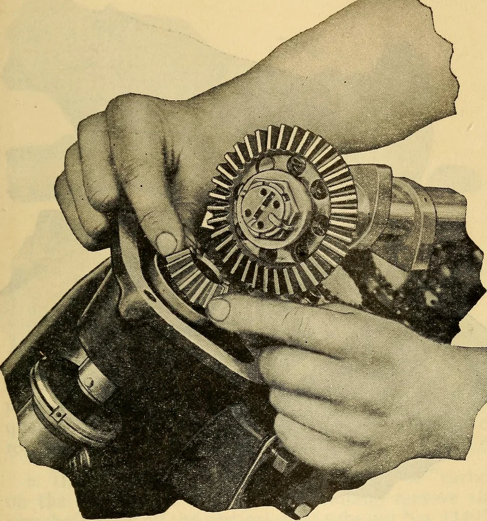An illustration from Hispano-Suiza aeronautical engines, Birkigt patents. Instruction book, September, 1918, series no. 6H, 1918, leaf 87
