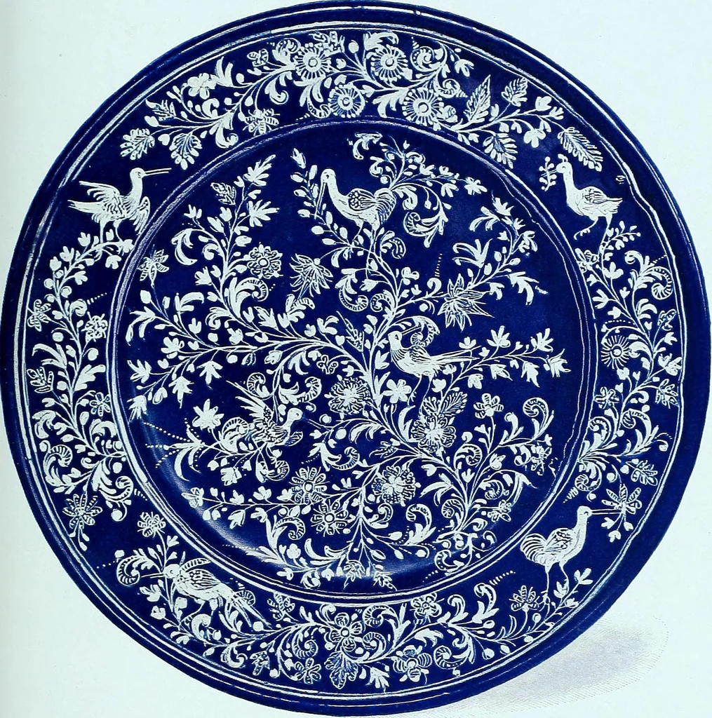 An illustration from A history and description of the old French faïence, with an account of the revival of faïence painting in France, 1903, leaf 119