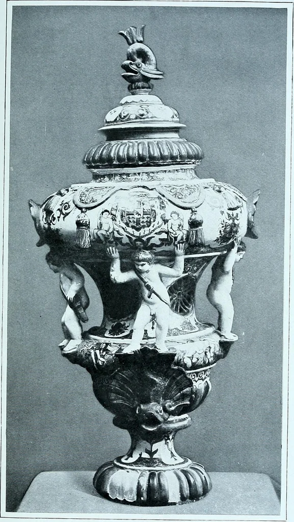 An illustration from A history and description of the old French faïence, with an account of the revival of faïence painting in France, 1903, leaf 155