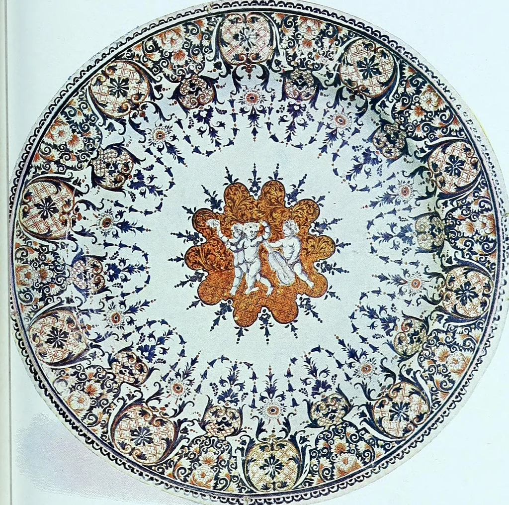 An illustration from A history and description of the old French faïence, with an account of the revival of faïence painting in France, 1903, leaf 177