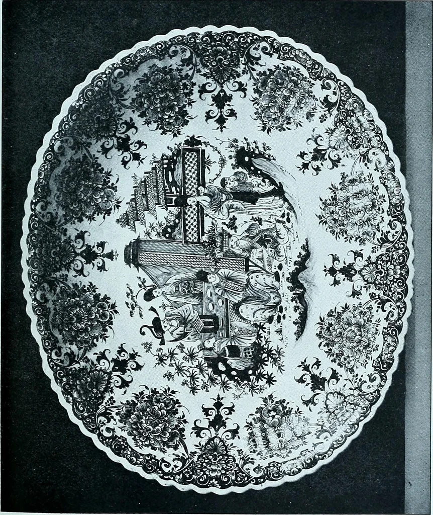 An illustration from A history and description of the old French faïence, with an account of the revival of faïence painting in France, 1903, leaf 185