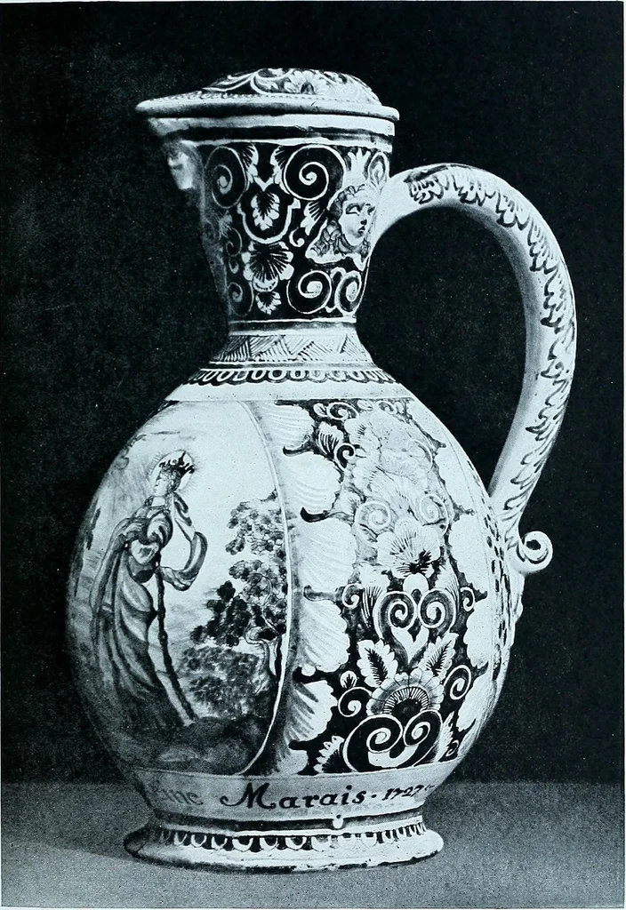 An illustration from A history and description of the old French faïence, with an account of the revival of faïence painting in France, 1903, leaf 219