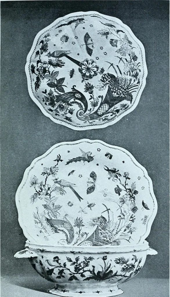 An illustration from A history and description of the old French faïence, with an account of the revival of faïence painting in France, 1903, leaf 221