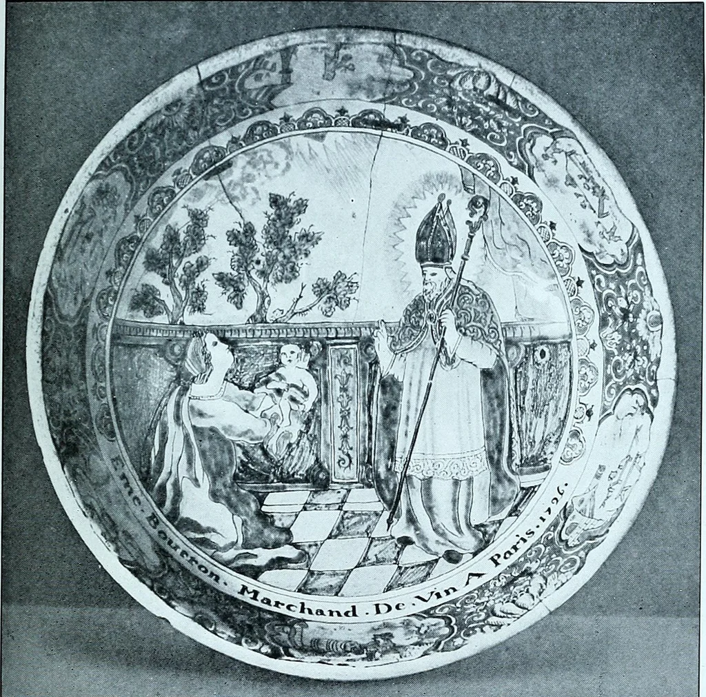 An illustration from A history and description of the old French faïence, with an account of the revival of faïence painting in France, 1903, leaf 225