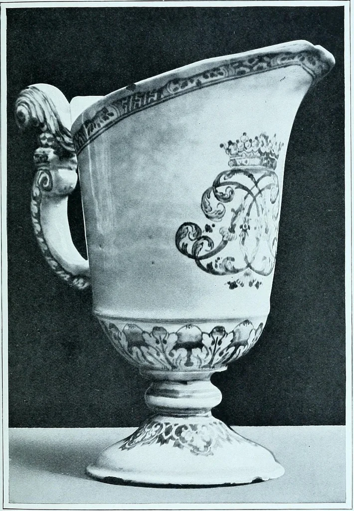 An illustration from A history and description of the old French faïence, with an account of the revival of faïence painting in France, 1903, leaf 261