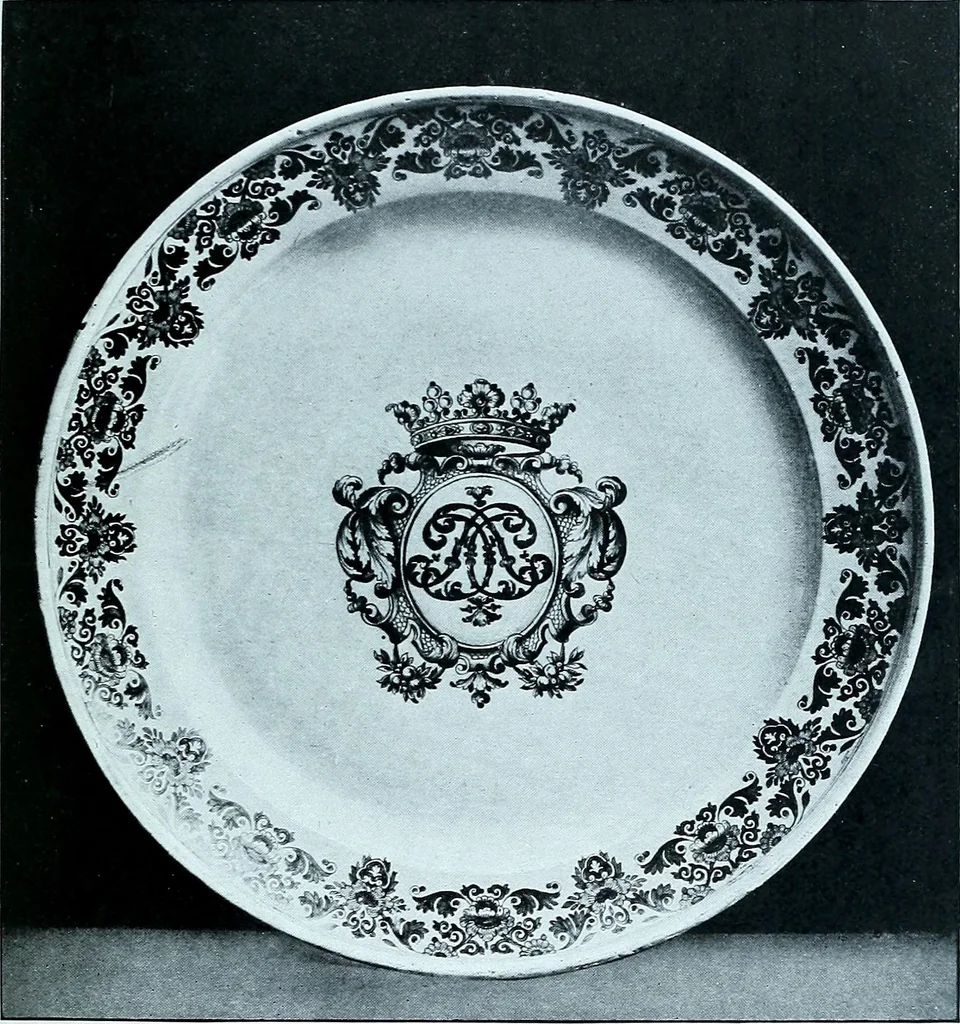 An illustration from A history and description of the old French faïence, with an account of the revival of faïence painting in France, 1903, leaf 269