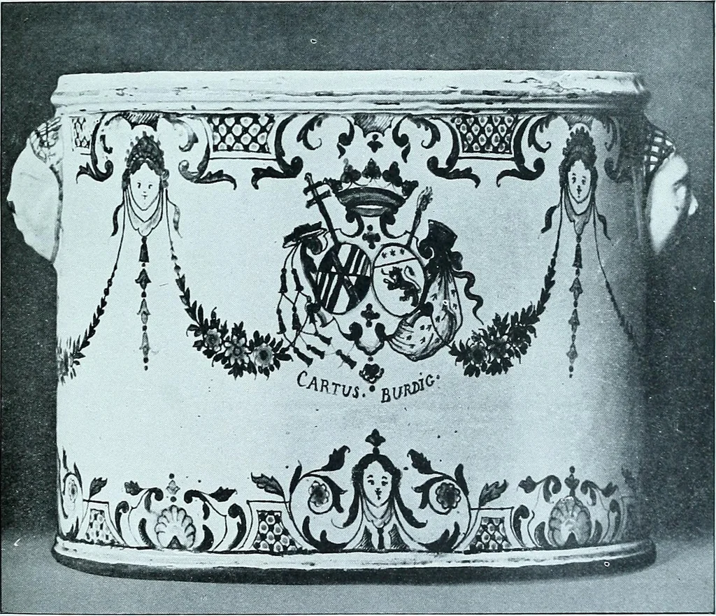 An illustration from A history and description of the old French faïence, with an account of the revival of faïence painting in France, 1903, leaf 277