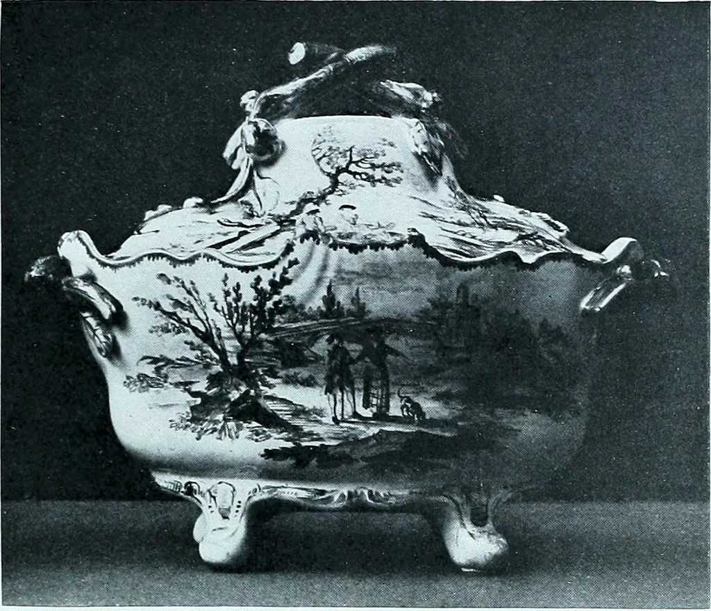 An illustration from A history and description of the old French faïence, with an account of the revival of faïence painting in France, 1903, leaf 329