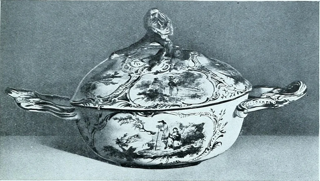 An illustration from A history and description of the old French faïence, with an account of the revival of faïence painting in France, 1903, leaf 337