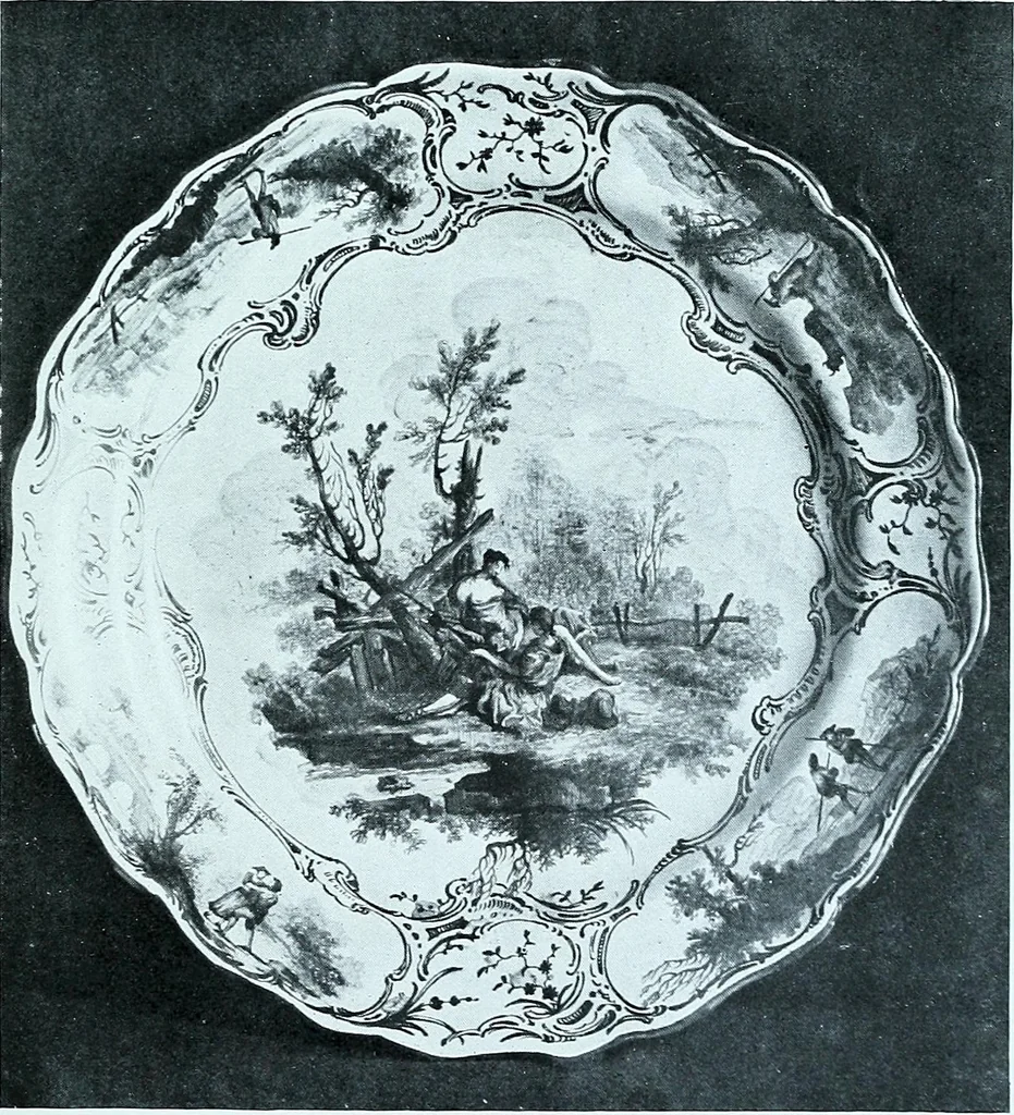 An illustration from A history and description of the old French faïence, with an account of the revival of faïence painting in France, 1903, leaf 337