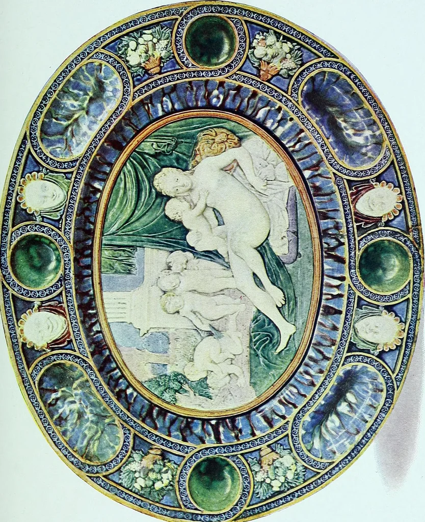 An illustration from A history and description of the old French faïence, with an account of the revival of faïence painting in France, 1903, leaf 57