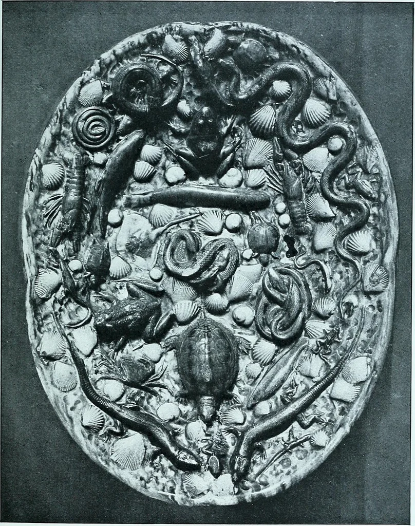 An illustration from A history and description of the old French faïence, with an account of the revival of faïence painting in France, 1903, leaf 71
