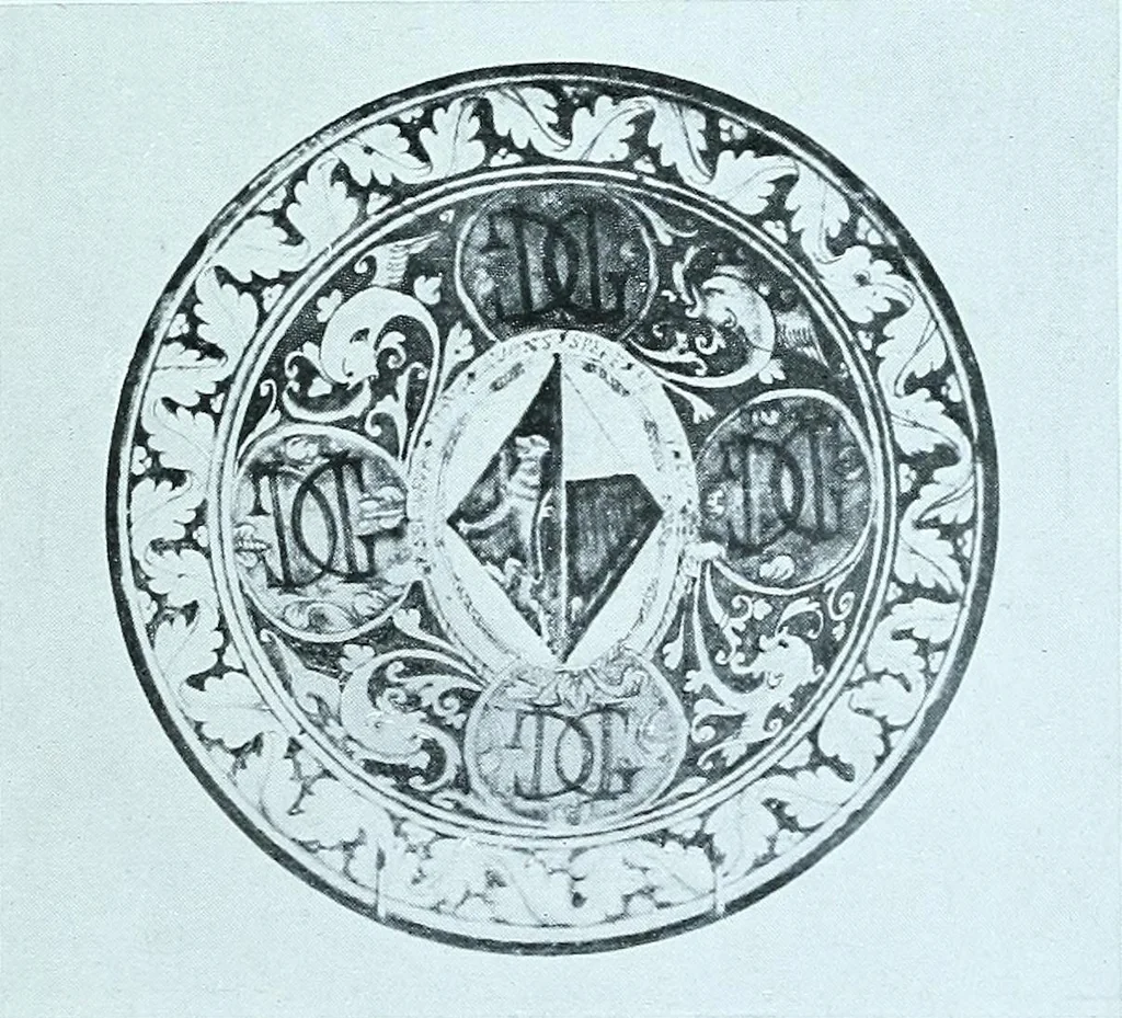 An illustration from A history and description of the old French faïence, with an account of the revival of faïence painting in France, 1903, leaf 91