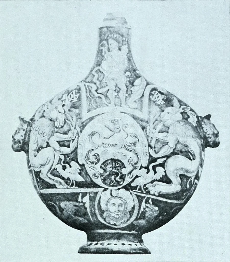 An illustration from A history and description of the old French faïence, with an account of the revival of faïence painting in France, 1903, leaf 91