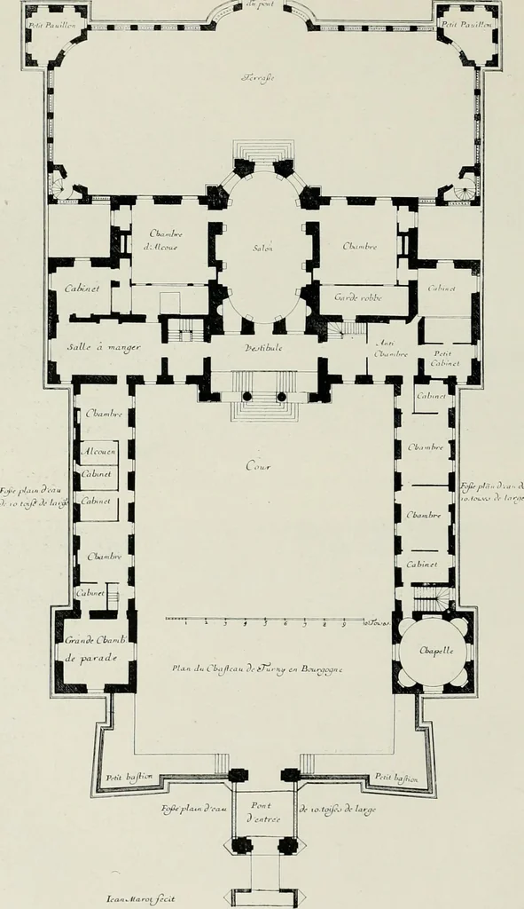 An illustration from A history of French architecture from the death of Mazarin till the death of Louis XV, 1661-1774, 1921, leaf 104
