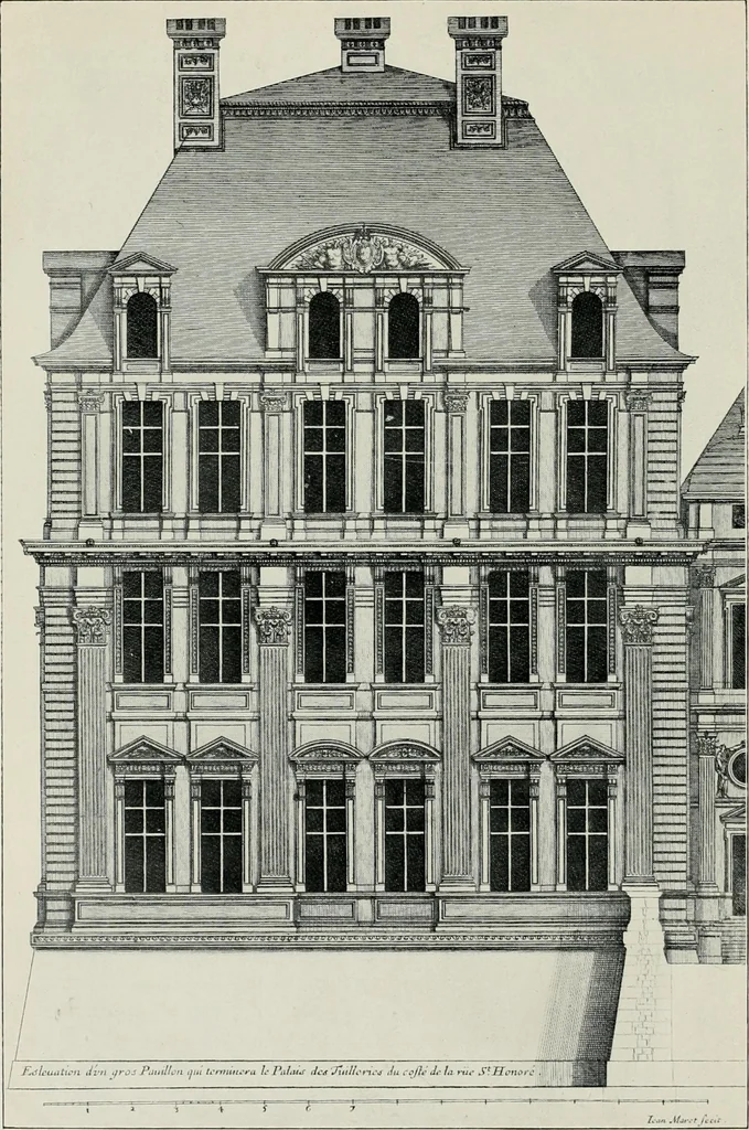 An illustration from A history of French architecture from the death of Mazarin till the death of Louis XV, 1661-1774, 1921, leaf 112