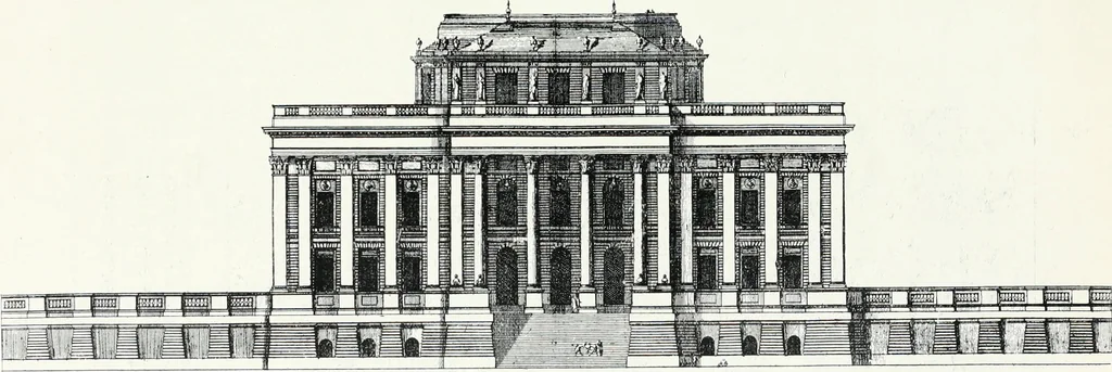 An illustration from A history of French architecture from the death of Mazarin till the death of Louis XV, 1661-1774, 1921, leaf 187
