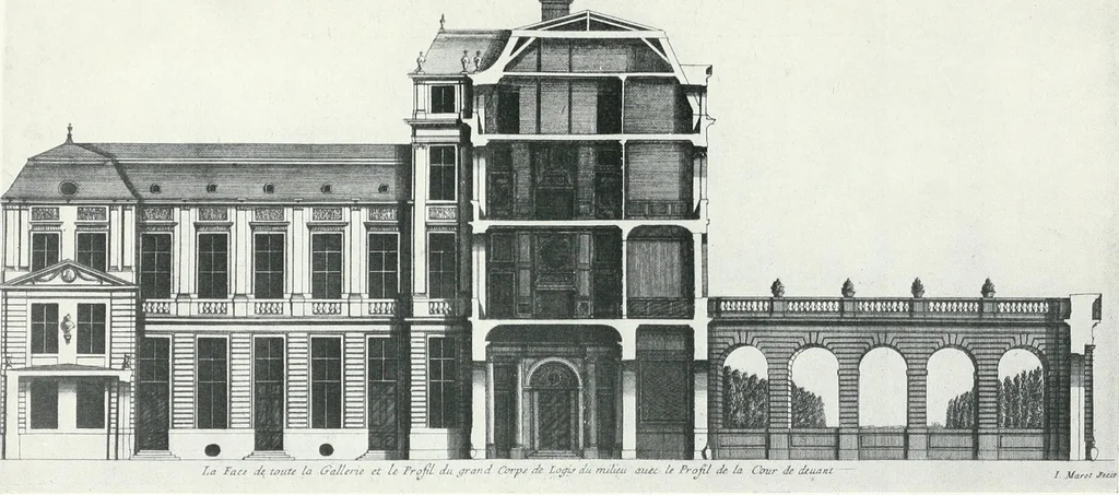 An illustration from A history of French architecture from the death of Mazarin till the death of Louis XV, 1661-1774, 1921, leaf 203