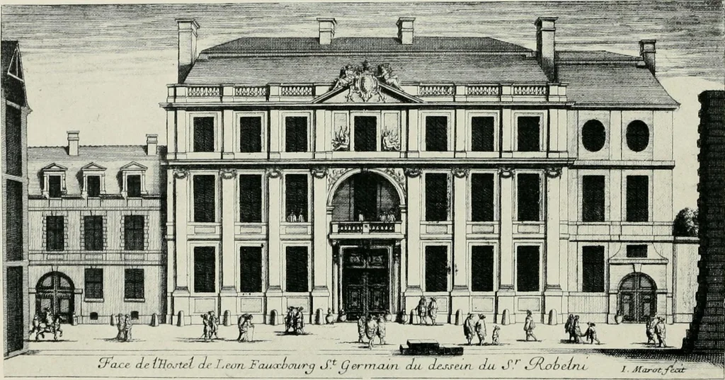 An illustration from A history of French architecture from the death of Mazarin till the death of Louis XV, 1661-1774, 1921, leaf 204
