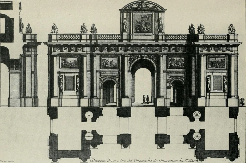 An illustration from A history of French architecture from the death of Mazarin till the death of Louis XV, 1661-1774, 1921, leaf 260