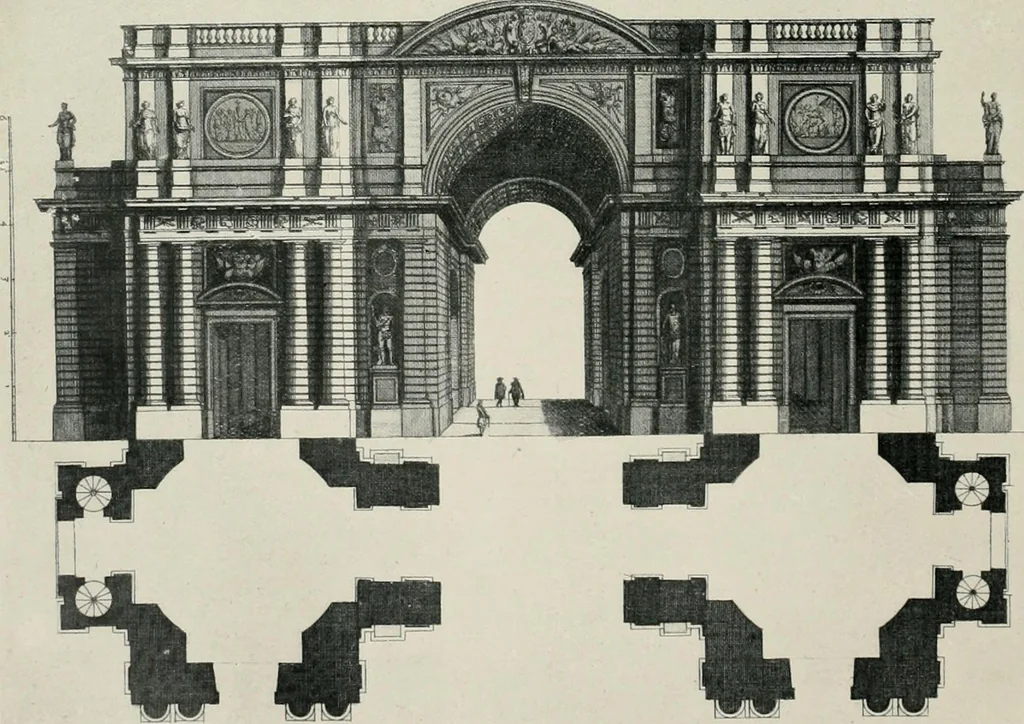 An illustration from A history of French architecture from the death of Mazarin till the death of Louis XV, 1661-1774, 1921, leaf 260