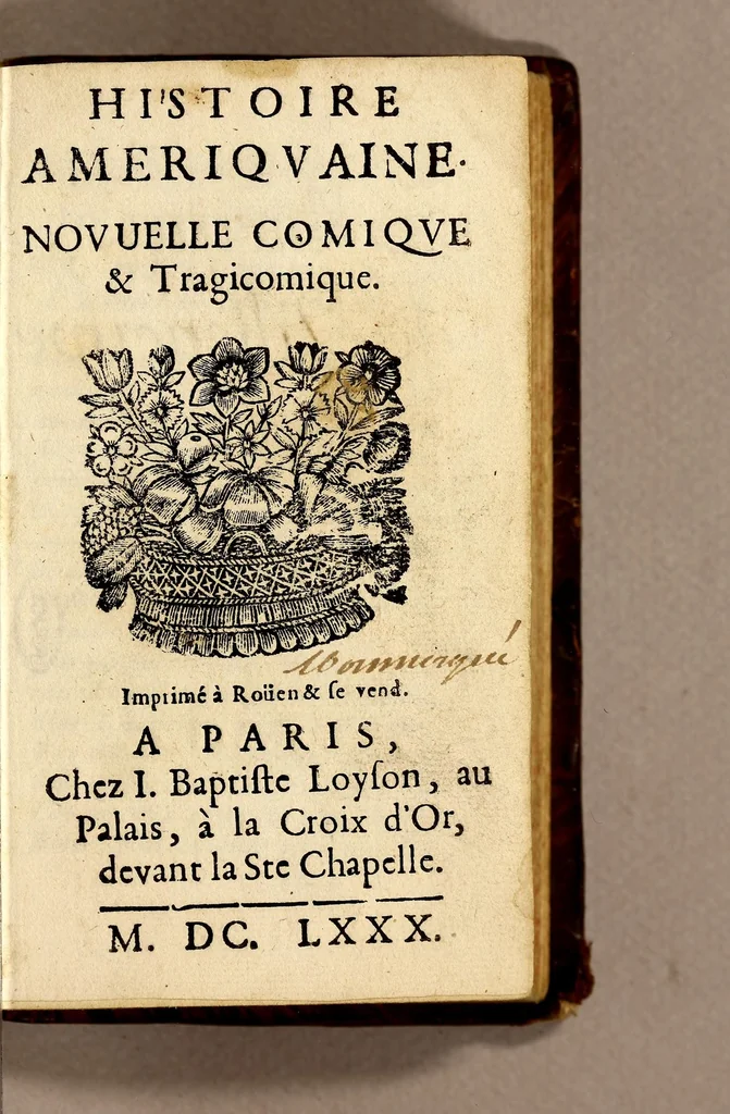 An illustration from Histoire Ameriquaine. : nouvelle comique & tragicomique, 1680, leaf 5