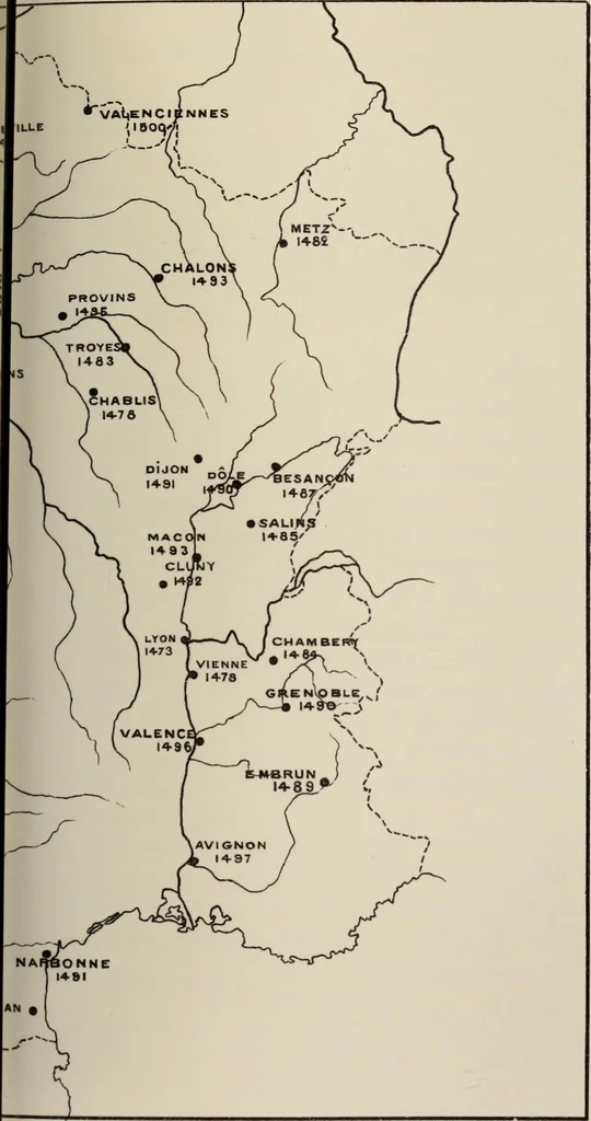 An illustration from Histoire économique de l'imprimerie, 1905, leaf 477