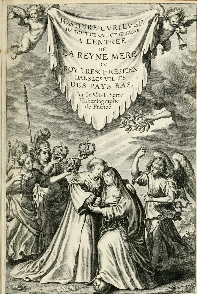An illustration from Histoire curieuse de tout ce qui c'est passé a l'entree de la reyne mere du roy treschrestien dans les villes des Pays Bas;, 1632, leaf 4